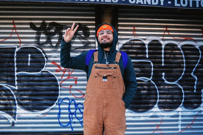 Ryan Dove portrait, Austin alternative hip-hop artist